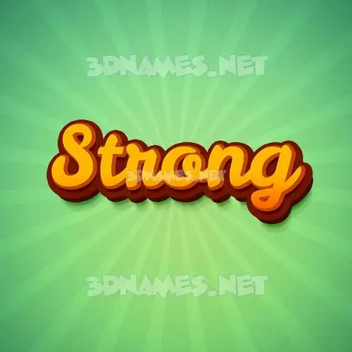 strong in Green Rays style - 3D name wallpaper strong in Green Rays style - 3D name wallpaper
