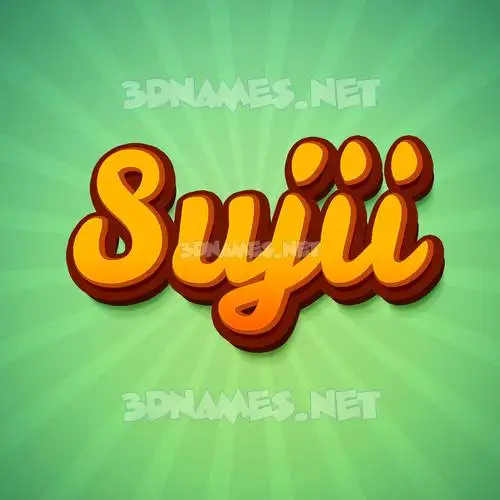 sujii in Green Rays style - 3D name wallpaper sujii in Green Rays style - 3D name wallpaper