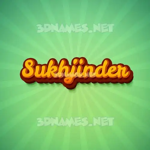 sukhjinder in Green Rays style - 3D name wallpaper