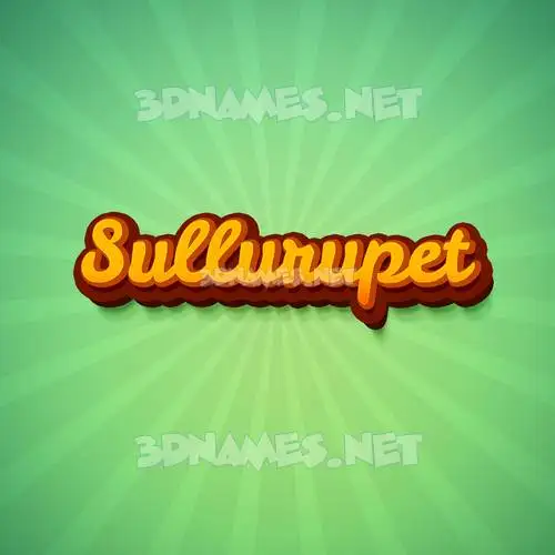 sullurupet in Green Rays style - 3D name wallpaper sullurupet in Green Rays style - 3D name wallpaper