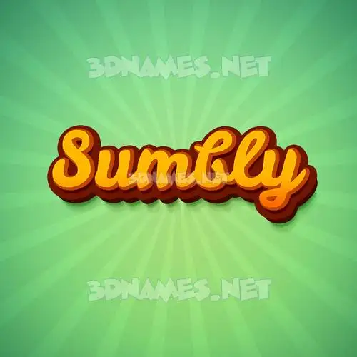 sumbly in Green Rays style - 3D name wallpaper sumbly in Green Rays style - 3D name wallpaper