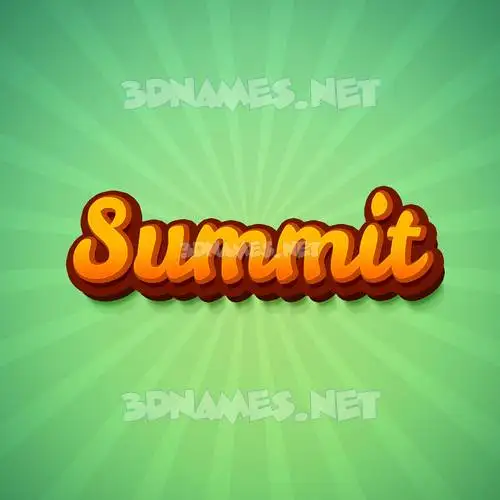 summit in Green Rays style - 3D name wallpaper summit in Green Rays style - 3D name wallpaper