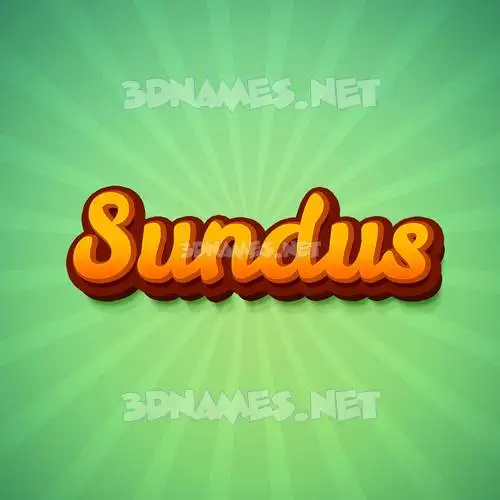 sundus in Green Rays style - 3D name wallpaper sundus in Green Rays style - 3D name wallpaper