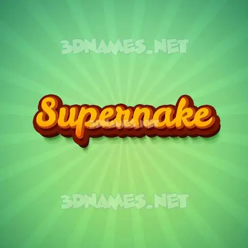 supernake in Green Rays style - 3D name wallpaper supernake in Green Rays style - 3D name wallpaper
