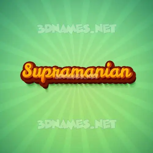 supramanian in Green Rays style - 3D name wallpaper supramanian in Green Rays style - 3D name wallpaper