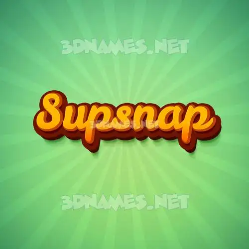 supsnap in Green Rays style - 3D name wallpaper supsnap in Green Rays style - 3D name wallpaper