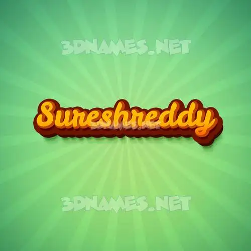 sureshreddy in Green Rays style - 3D name wallpaper