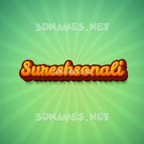 sureshsonali in Green Rays style - 3D name wallpaper