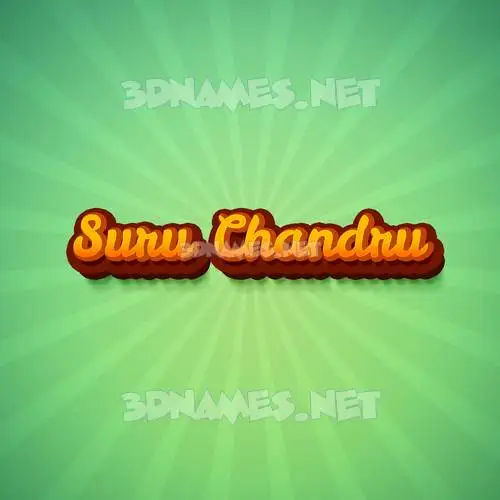 suru chandru in Green Rays style - 3D name wallpaper suru chandru in Green Rays style - 3D name wallpaper