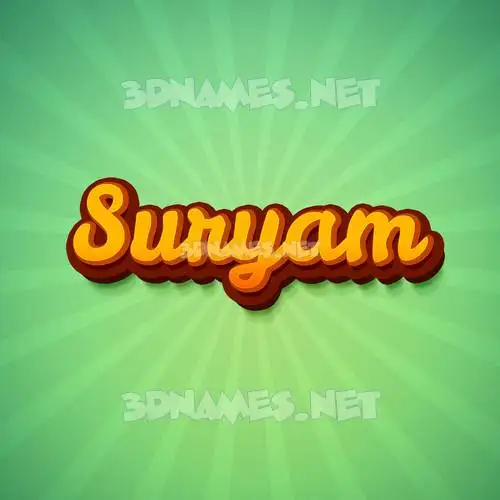 suryam in Green Rays style - 3D name wallpaper suryam in Green Rays style - 3D name wallpaper