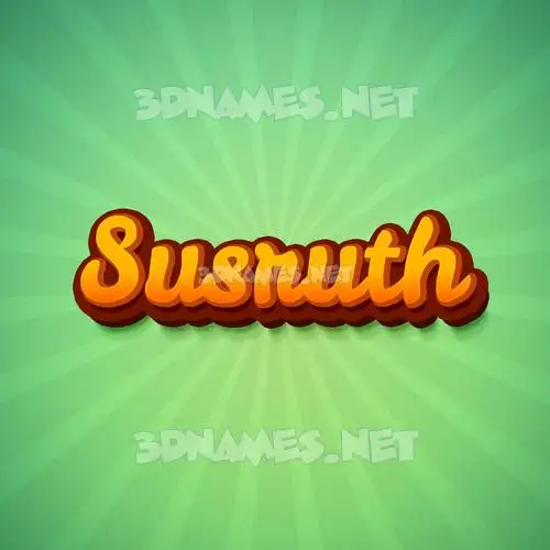 susruth in Green Rays style - 3D name wallpaper