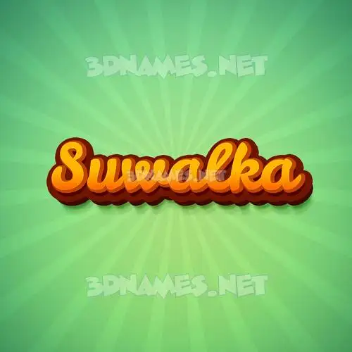 suwalka in Green Rays style - 3D name wallpaper suwalka in Green Rays style - 3D name wallpaper