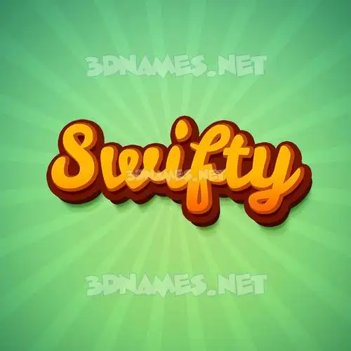 swifty in Green Rays style - 3D name wallpaper swifty in Green Rays style - 3D name wallpaper