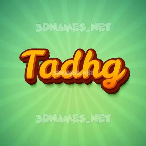 tadhg in Green Rays style - 3D name wallpaper