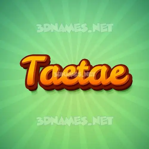 taetae in Green Rays style - 3D name wallpaper taetae in Green Rays style - 3D name wallpaper