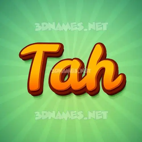 tah in Green Rays style - 3D name wallpaper tah in Green Rays style - 3D name wallpaper