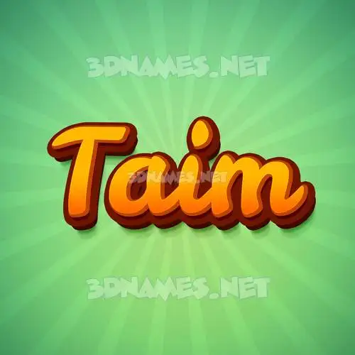 taim in Green Rays style - 3D name wallpaper taim in Green Rays style - 3D name wallpaper