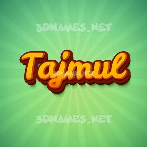 tajmul in Green Rays style - 3D name wallpaper tajmul in Green Rays style - 3D name wallpaper