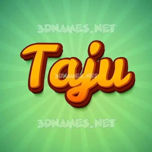 taju in Green Rays style - 3D name wallpaper taju in Green Rays style - 3D name wallpaper
