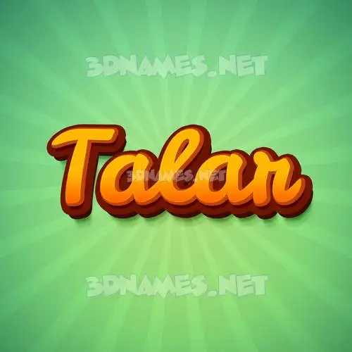 talar in Green Rays style - 3D name wallpaper talar in Green Rays style - 3D name wallpaper