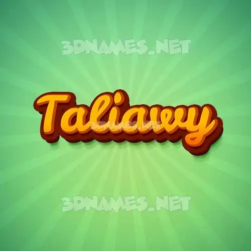 taliawy in Green Rays style - 3D name wallpaper taliawy in Green Rays style - 3D name wallpaper