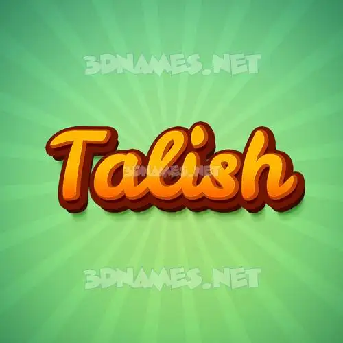talish in Green Rays style - 3D name wallpaper talish in Green Rays style - 3D name wallpaper