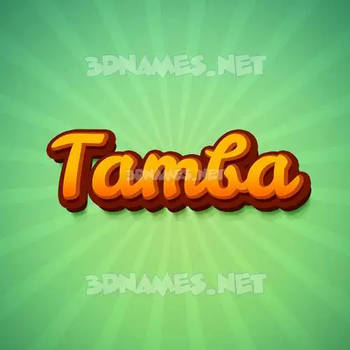 tamba in Green Rays style - 3D name wallpaper tamba in Green Rays style - 3D name wallpaper