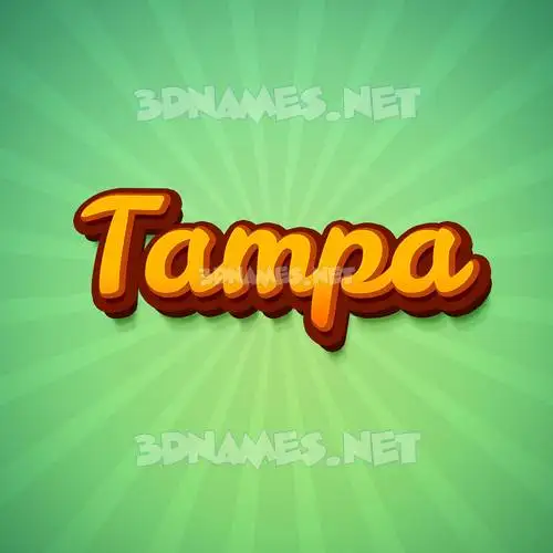 tampa in Green Rays style - 3D name wallpaper tampa in Green Rays style - 3D name wallpaper