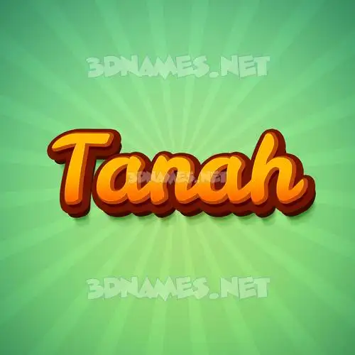 tanah in Green Rays style - 3D name wallpaper tanah in Green Rays style - 3D name wallpaper