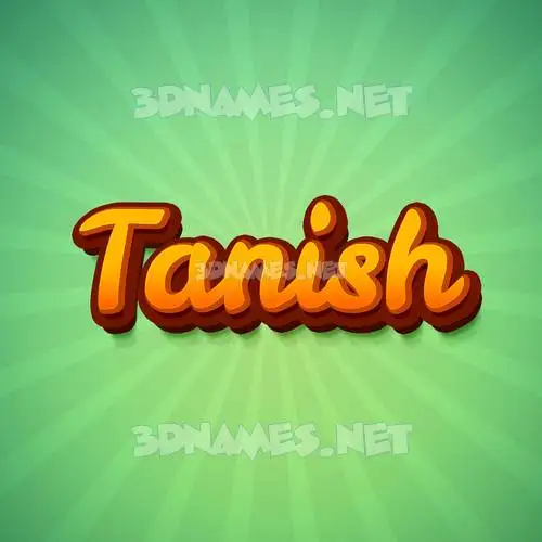 tanish in Green Rays style - 3D name wallpaper tanish in Green Rays style - 3D name wallpaper