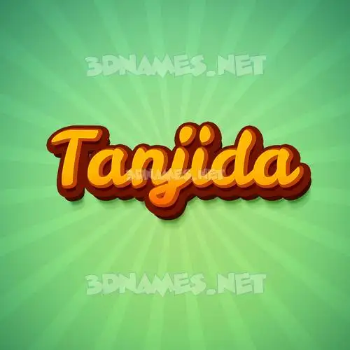 tanjida in Green Rays style - 3D name wallpaper tanjida in Green Rays style - 3D name wallpaper
