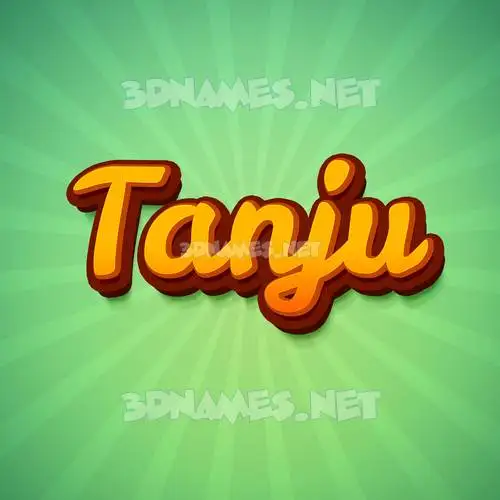 tanju in Green Rays style - 3D name wallpaper tanju in Green Rays style - 3D name wallpaper