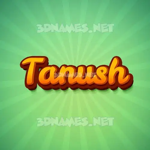 tanush in Green Rays style - 3D name wallpaper tanush in Green Rays style - 3D name wallpaper