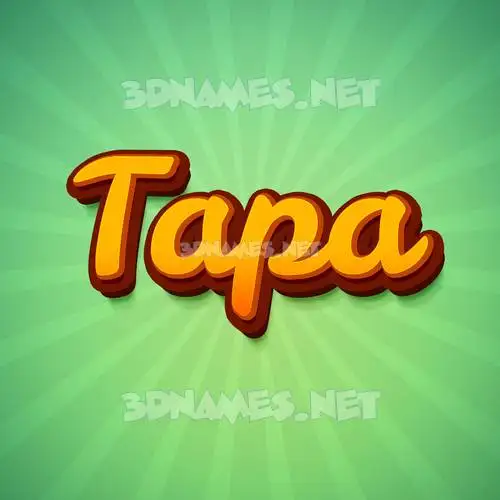 tapa in Green Rays style - 3D name wallpaper tapa in Green Rays style - 3D name wallpaper