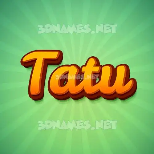 tatu in Green Rays style - 3D name wallpaper tatu in Green Rays style - 3D name wallpaper