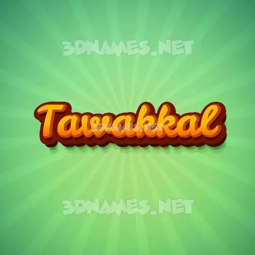 tawakkal in Green Rays style - 3D name wallpaper tawakkal in Green Rays style - 3D name wallpaper
