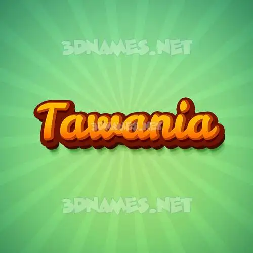 tawania in Green Rays style - 3D name wallpaper tawania in Green Rays style - 3D name wallpaper