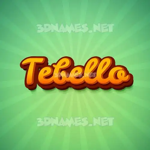 tebello in Green Rays style - 3D name wallpaper tebello in Green Rays style - 3D name wallpaper