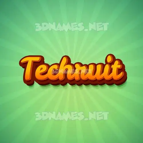 techruit in Green Rays style - 3D name wallpaper techruit in Green Rays style - 3D name wallpaper