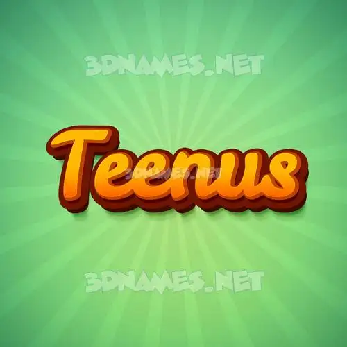 teenus in Green Rays style - 3D name wallpaper teenus in Green Rays style - 3D name wallpaper