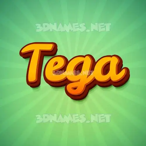 tega in Green Rays style - 3D name wallpaper tega in Green Rays style - 3D name wallpaper
