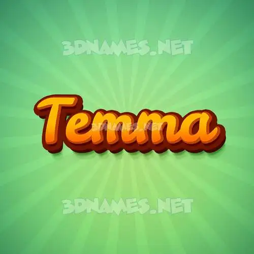 temma in Green Rays style - 3D name wallpaper temma in Green Rays style - 3D name wallpaper