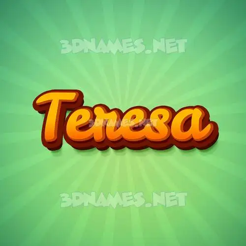 teresa in Green Rays style - 3D name wallpaper teresa in Green Rays style - 3D name wallpaper