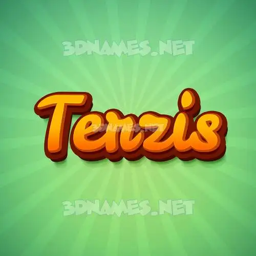 terzis in Green Rays style - 3D name wallpaper terzis in Green Rays style - 3D name wallpaper