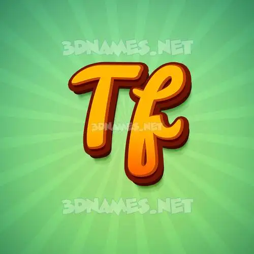 tf in Green Rays style - 3D name wallpaper tf in Green Rays style - 3D name wallpaper