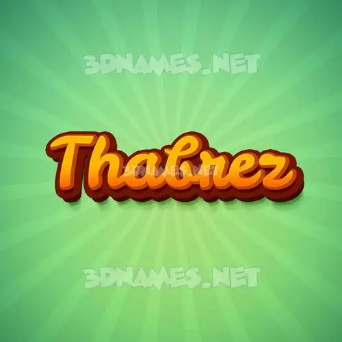 thabrez in Green Rays style - 3D name wallpaper thabrez in Green Rays style - 3D name wallpaper