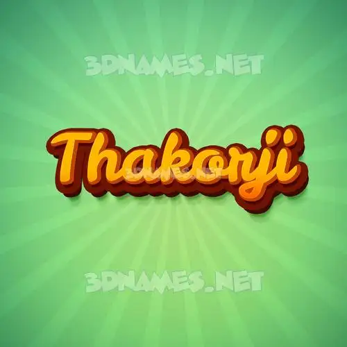 thakorji in Green Rays style - 3D name wallpaper thakorji in Green Rays style - 3D name wallpaper