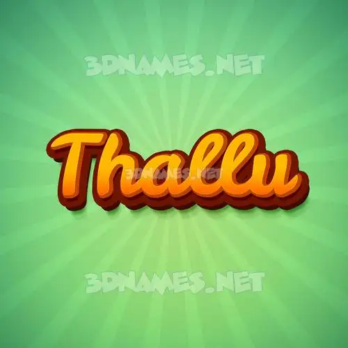 thallu in Green Rays style - 3D name wallpaper thallu in Green Rays style - 3D name wallpaper