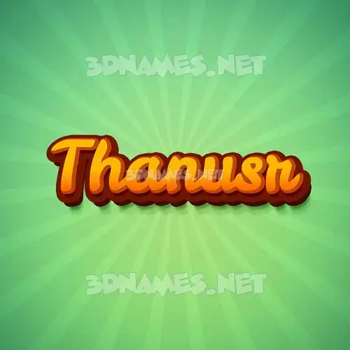 thanusr in Green Rays style - 3D name wallpaper thanusr in Green Rays style - 3D name wallpaper