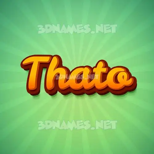 thato in Green Rays style - 3D name wallpaper thato in Green Rays style - 3D name wallpaper